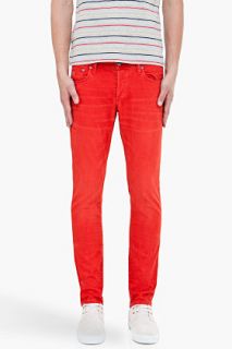 G Star Red 3301 Super Slim Jeans for men