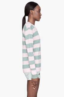 Marc By Marc Jacobs Pink Striped Winnie Linen Sweater for women