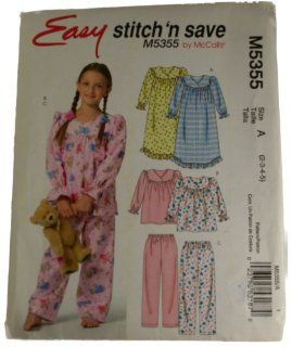 Easy Stitch n Save by McCalls M5355 Sewing Pattern