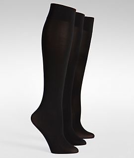 Ralph Lauren womens Opaque Trouser socks dark brown