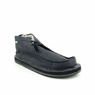 Sanuk Mens Dawn Patrol High Sidewalk Black Sandal Slip On Shoes