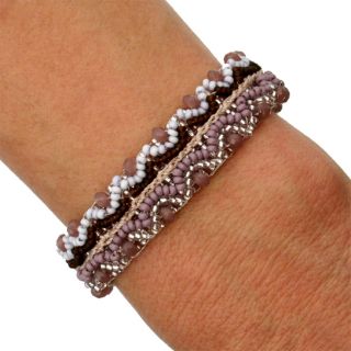 Corina Purple Sage Bead Bracelet (Guatemala)