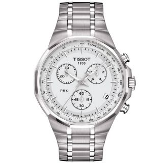 Tissot Mens PRX Classic Chronograph Silver Dial Watch Today: $579.99