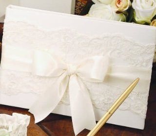Beverly Clark 223AI Chantilly Lace Guest Book in Ivory