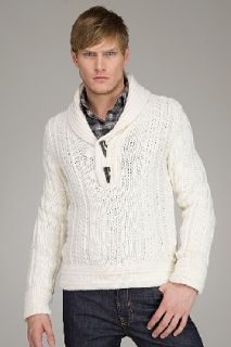 Daniele Alessandrini  Ivory Toggle Sweater for men