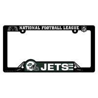 New York Jets Black Plastic License Plate Frame Sports