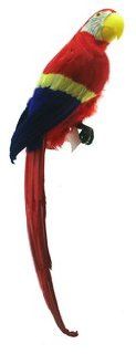 27 Large Tropical Red Macaw Artificial Bird with Bright