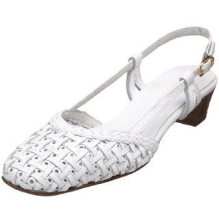 com Sesto Meucci Womens Lalage Woven Slingback,White,10 M US Shoes