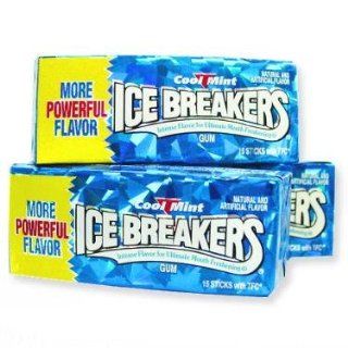 Ice Breakers Gum   Cool Mint, 15 stick packs, 10 count: 