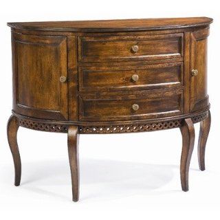 Juliette Demilune Table in Olde English 227.OE Furniture & Decor
