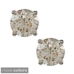 18k Gold 1/2ct TDW Clarity enhanced Diamond Stud Earrings MSRP $1,049
