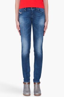 Diesel Skinny Blue Getlegg Jeans for women