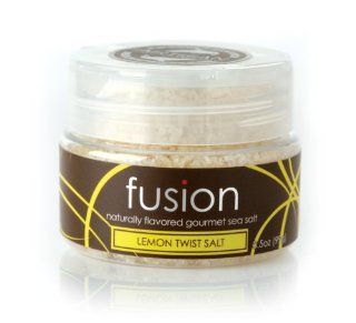 Fusion Lemon Sea Salt, 3.5 Ounce Jars (Pack of 2) Grocery