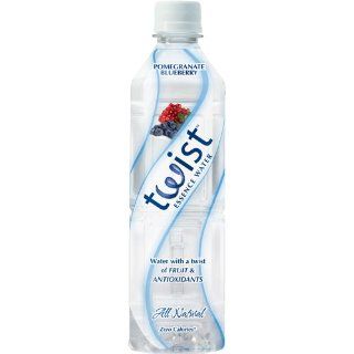 Twist Lightly Flavored Water, Pomegranate Blueberry, 19 Ounce Bottles