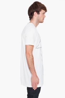 Rick Owens DRKSHDW Long Milk White T shirt for men