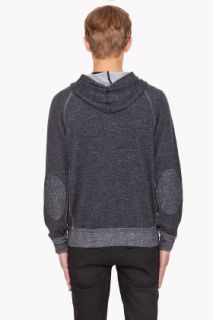 Yigal Azrouel Overdyed Knit Hoodie for men