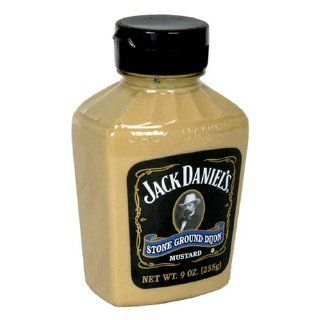Jack Daniels Stone Ground Dijon Mustard, 9 Ounce Bottles (Pack of 6