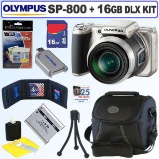 Olympus SP 800UZ 14MP Digital Camera with 16GB Kit