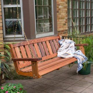Great American Woodies Red Cedar Mission Porch Swing
