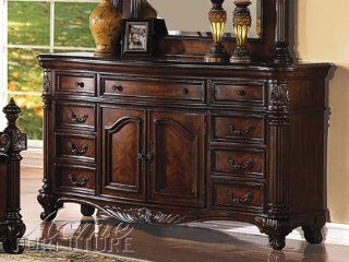 39H Remington Antique Style Brown Cherry Finish Bedroom