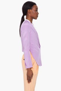 3.1 Phillip Lim Purple Silk Cropped Blazer for women
