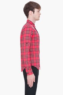 Marc By Marc Jacobs Deep Pink Nico Plaid Shirt for men