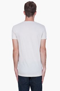 Balmain Cream Lion Impression T shirt for men