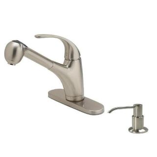 Deluxe Stainless Steel Pullout Faucet with Soap Dispenser