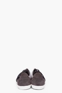 Paul Smith Jeans Charcoal Suede Osmo Sneakers for men