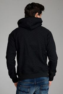 Public School  Beacon Black Quilted Hoodie for men