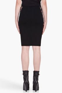 Givenchy Black Lace detailed Stretch Pencil Skirt for women