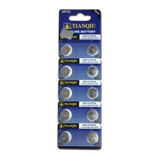 Tianqiu AG12/357A Alkaline Button Cell Watch Battery (Pack of 10