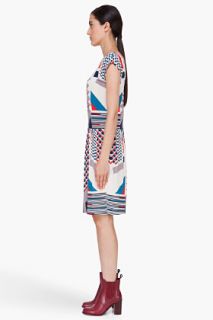 Marc By Marc Jacobs Cream Tinka Print Dress for women
