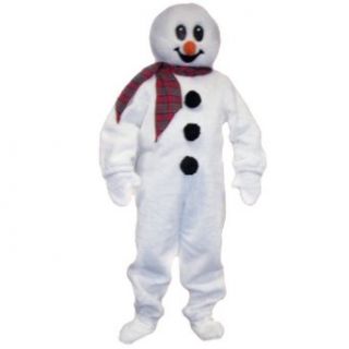 Halco Snowman Suit Adult Large White Clothing
