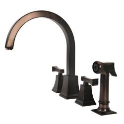 Fontaine Patiglia Brushed Bronze Side Spray Kitchen Faucet