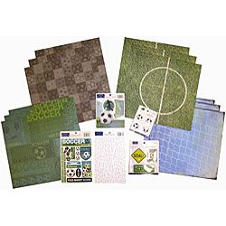Karen Foster Design 149 piece Soccer Scrapbook Kit