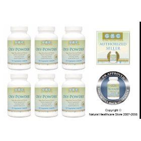 Oxy Powder 6 Pack Organic Oxygen Based Colon Cleanse