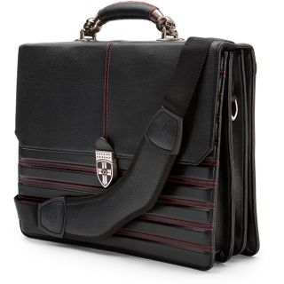 Zeyner Hellbound Leather 17 inch Laptop Portfolio Briefcase
