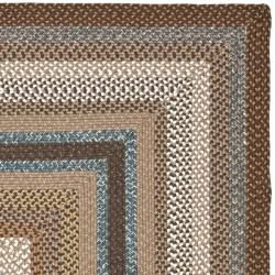 Hand woven Country Living Reversible Brown Braided Rug (4 x 6