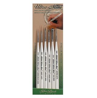 Silver Brush Ultra Mini Precision Detail Painting Brushes (Set of 6