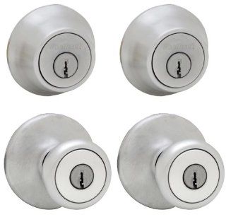Kwikset 242T 26D CP Tylo Entry Knob and Single Cylinder Deadbolt Combo