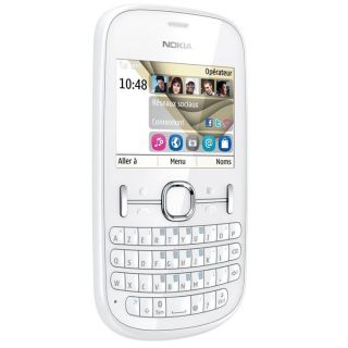 Nokia Asha 200 Blanc   Achat / Vente TELEPHONE PORTABLE Nokia Asha 200