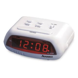 Geneva/Advance Clock Co 3137AT 0.6 LED WHT Alarm Clock