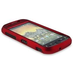 Red Rubber Coated Case for HTC T mobile myTouch 4G