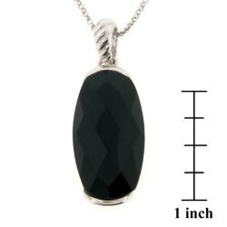 Meredith Leigh Sterling Silver Onyx Necklace