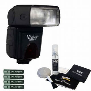 Vivitar DF383 Digital TTL Power Zoom Flash Kit for Canon Rebel XT/ XTI