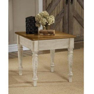 Wilshire Antique White Finish Occasional End Table: Home
