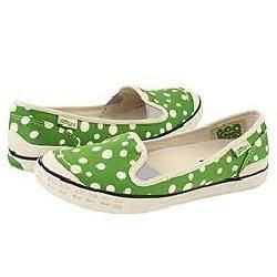 Simple Cartoon Green Loafers