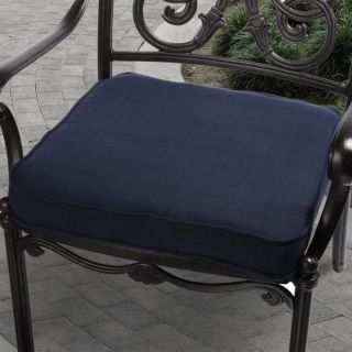 Kate Navy Blue Outdoor Cushion with P. Kaufmann Fabric