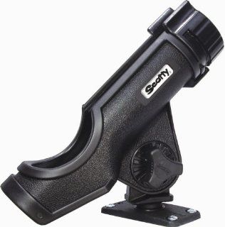 Black Rod Holder with 244 Flush Deck Mount: Sports & Outdoors